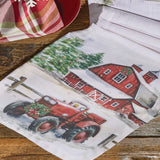 Christmas At The Farm Table Runner 54"-Lange General Store