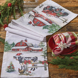 Christmas At The Farm Table Runner 54"-Lange General Store