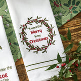 Christmas Berry Dishtowels-Lange General Store