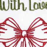 Christmas Bow Tied Up With Love Dishtowel