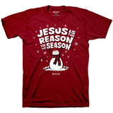 Christmas Jesus Is the Reason Snowman T-Shirt - Adult-Lange General Store