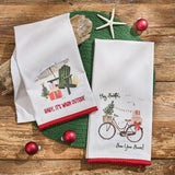 Christmas Outside Dishtowels-Lange General Store