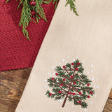 Christmas Tree & Snowflakes Dishtowel-Lange General Store