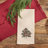 Christmas Tree & Snowflakes Dishtowel-Lange General Store