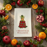 Christmas Welcome Fruit Tree Dishtowel-Lange General Store