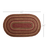 Cider Spice Collection Braided Rugs - Oval