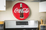 Coca Cola Red Disc Icon Painted Steel Sign-Lange General Store