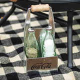 Coca Cola Salt Pepper Shakers with Wood Handle Caddy-Lange General Store