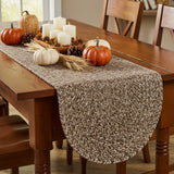Cocoa & White Braided Table Runner