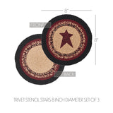 Correll 8" Trivet Set of 3-Lange General Store
