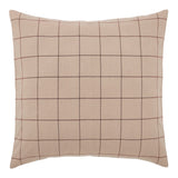 Correll Burgundy & Natural Euro Sham-Lange General Store