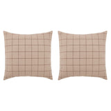 Correll Burgundy & Natural Euro Sham-Lange General Store