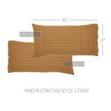 Correll Burgundy & Natural Pillow Cases Set