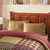 Correll Burgundy & Natural Pillow Cases-Lange General Store