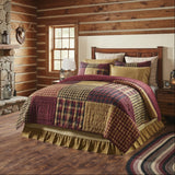 Correll Burgundy & Natural Quilt-Lange General Store