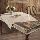 Table topper lifestyle image with lit candles
