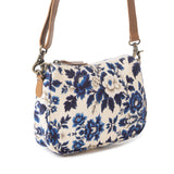 Cottage Rose Blue Crossbody Bag-Lange General Store