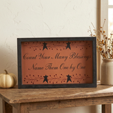 Revised square lifestyle image with the original sign resting on a console table