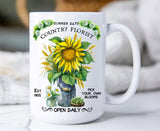 Country Florist Summer Sunflower Mug-Lange General Store