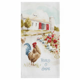Countryside Rooster Farm Scene Terry Towel-Lange General Store