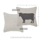 Cown Silhouette Mini Pillow 6x6-Lange General Store