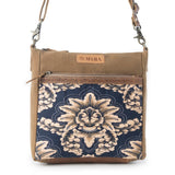 Crestbloom Navy Vintage Crossbody Bag