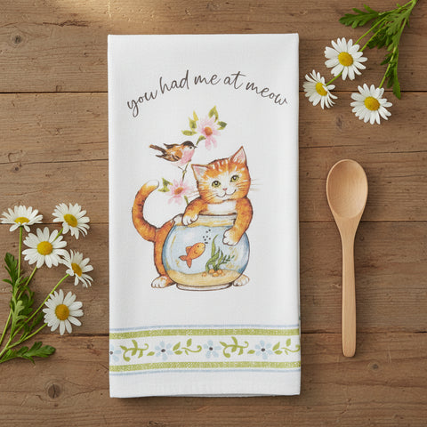 Curious Kittens Meow Terry Towel
