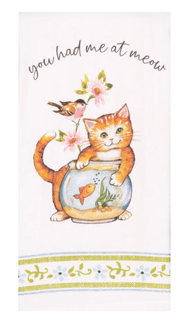 Curious Kittens Meow Terry Towel-Lange General Store