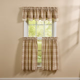 Amphora Plaid Layered Valance
