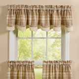 Amphora Plaid Layered Valance