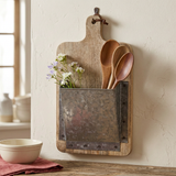 Wall pocket with a sprig of flowers