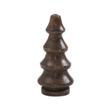 Dark Finish Four-Tiered Hand Turned Wooden Tree Set of 6-Lange General Store