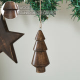 Dark Finish Three-Tiered Hand Turned Tree Set of 6-Lange General Store