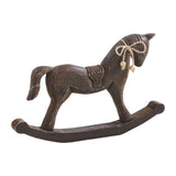 Dark Wooden Rocking Horse-Lange General Store