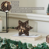 Dark Wooden Snowflakes-Lange General Store