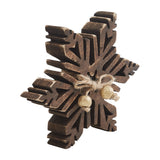 Dark Wooden Snowflakes-Lange General Store