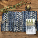 Denim Blue Chindi Placemats-Lange General Store