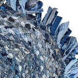 Denim Fringe Braided Round Placemats-Lange General Store