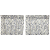 Denim Market Floral Tier Curtains 24"-Lange General Store