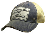 Distressed Trucker Cap - Attitude-Lange General Store