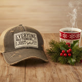 Distressed Trucker Cap - Everyone Was Thinking It I Just Said It-Lange General Store