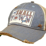 Distressed Trucker Cap - Just A Small Town Girl-Lange General Store