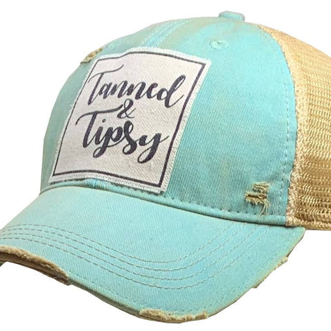 Distressed Trucker Cap - Tanned and Tipsy-Lange General Store