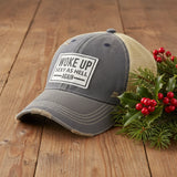 Distressed Trucker Cap - Woke Up Sexy As Hell Again-Lange General Store