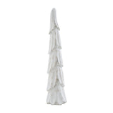 Distressed White Wooden Cone Trees-Lange General Store