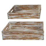 Distressed Wood Crate Set-Lange General Store