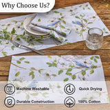 Dogwoods And Blue Birds Placemats-Lange General Store