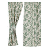Dorsey Green Short Panel Curtains-Lange General Store