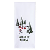 Down Hill Run Dishtowel