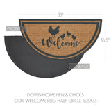 Down Home Hens & Chicks Welcome Door Mat-Lange General Store